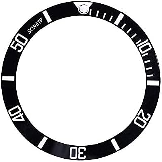 Watch Writing Bezel Insert fits Seiko Date Display Ceramic Watch Wrist Replacement Parts,4 Colors