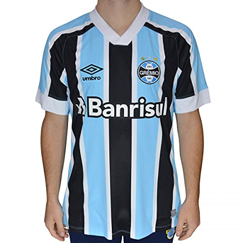 Camisa Gremio Oficial 1 2021, UMBRO, Masculino, Celeste/Preto/Branco, GG