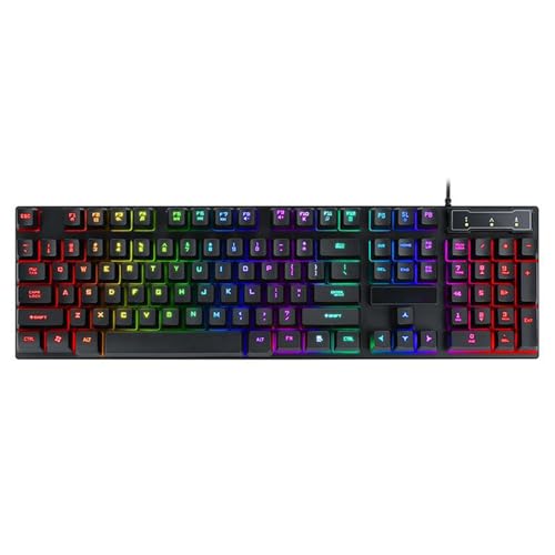 104Key USB �R�[�h �L�[�{�[�h RGB �Ɩ� �t���[�e�B���O �X�v���b�V���ی� ���ׂẴR���s���[�^ ���[�U�[�����̋@�B�I�Ȋ��G USB �L�[�{�[�h