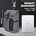 Kingsons Travel Backpack for Men Women，15.6 Inch Anti Theft Laptop Backpack Flight Approved, Large Capacity Water Resistant Computer Backpacks for Weekender Business Hiking