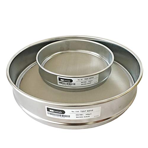 KimLab SS30 ?30cm Test Sieve #120 / 125?m Opening,SS304 Wire Cloth and Frame Sieve