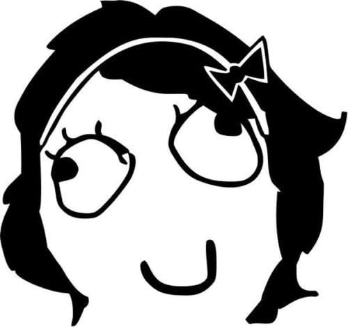 Derpina Internet Meme Vinyl Graphic Car Truck Window Decor Decal Sticker - Die c