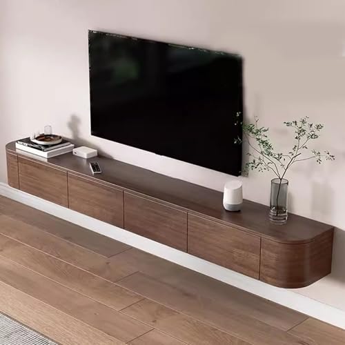Questo mobile mobile mobile per TV è realizzato in legno di gomma di alta qualità, noto per la sua durata e resistenza. La superficie presenta una finitura in vernice sicura e atossica, che garantisce un'aggiunta elegante e sicura al tuo spazio abitativo. Con un design moderno, questo armadietto offre ampio spazio di archiviazione migliorando l'arredamento della tua casa. Ideale per nizing apparecchiature multimediali e accessori.