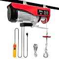 FITHOIST Electric Hoist,440 lbs Material Handling Too,Single/Double Slings Electric Winch,13 ft Remote Control,39 ft Single Cable Lifting Height,Zinc-Plated Steel Wire Hoist for Garage, Warehouses