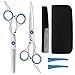Produktbild MojiDecor Haarschere Set, Friseurscheren Damen und Herren Profi Haarschere und Effilierschere für Salon, Friseur oder zu Hause, leicht und scharf (Blau)