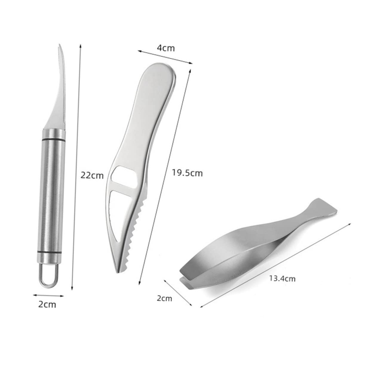 BEBEMOKO 1 Set Scale Cleaner and Fishbone Tweezer Fish Cleaning Tools for Safe Seafood Preparation Includes Tweezers and Scale Kitchen Gadget Essentials