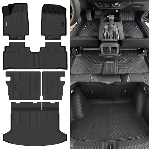 Naibeve Floor Mats for 2024 2025 2026 Honda Prologue/Chevrolet Chevy Blazer EV - All Weather Custom for Honda Prologue Floor Mats Trunk mat Backrest Mats Interior Accessories
