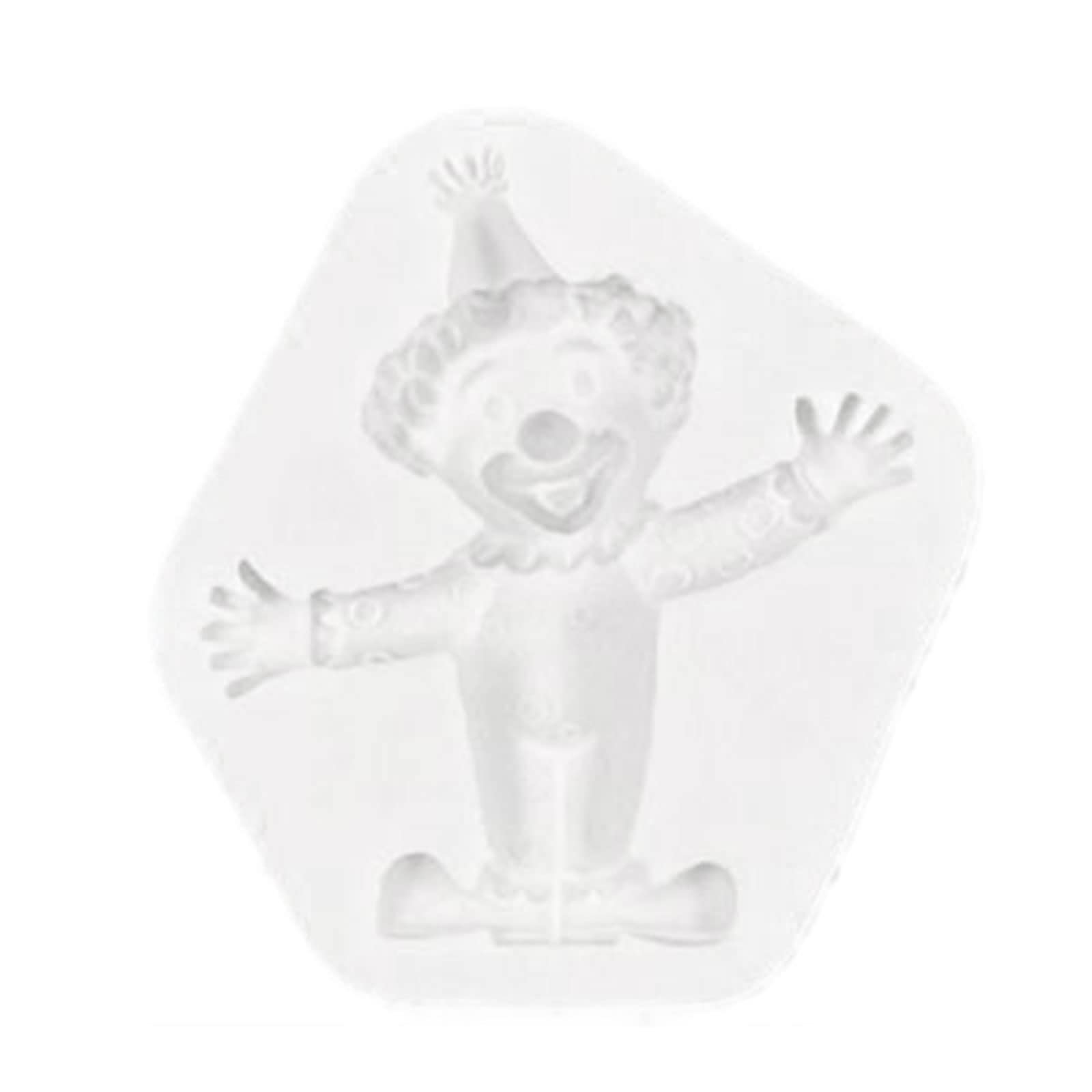 Tsophreniq Creative Halloween Clown Shape Fondant Cake Silicone Mold Pastry Chocolate Candy Mold Baking Tool Silicone Molds for Epoxy Resin Cakes Casting