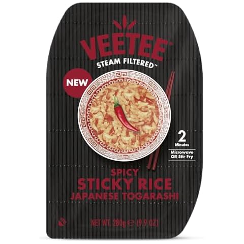Veetee Spicy Sticky Rice Japanese Togarashi (Pack of 6) Cover