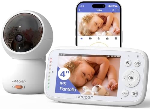 Baby Surveillance Camera with 4" IPS Screen, Baby Monitor with Ca...