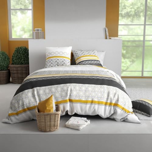 Parure de lit 240x260 cm Coton 57 Fils Aurore