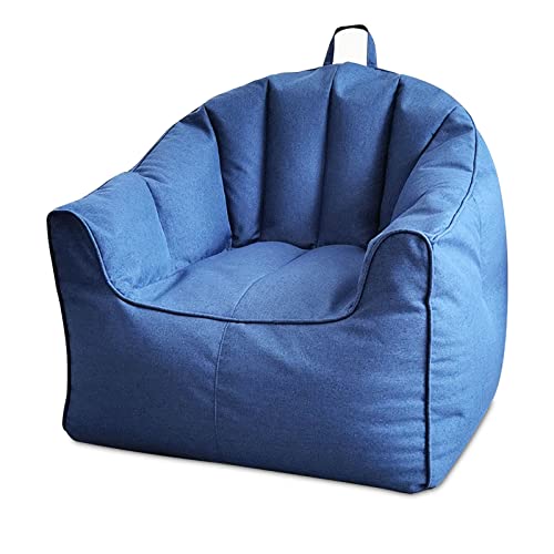 Lapeasy Bean Bag Chair Cover, Huge Bean Bag Chair For Adults And Kids(No Filler), Fluffy Chair Cover For Living Room,Soft Washable Large Bean Bag-Blue #TOP7