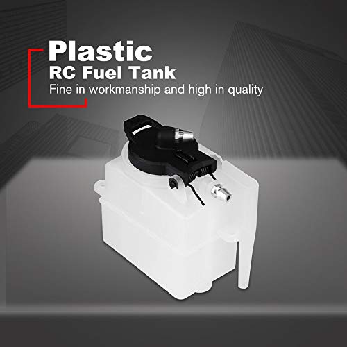 Depósito De Combustible Para RC HSP 94188/94122 – Repuesto De Plástico Resistente, Blanco, Fácil De Instalar, Para Coches 1/10