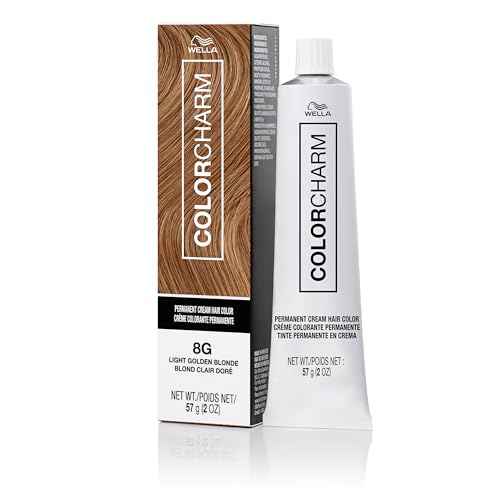 Image of COLORCHARM Permanent Cream Hair Dye | Blonde Hair Color | High Lift, Natural Warm Bronde, Golden Honey Tones | 100% Gray Coverage | Vegan, Free of Phthalates & Parabens | 2 oz.