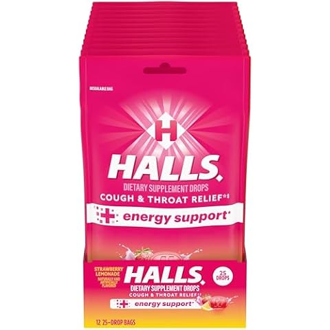 Halls Strawberry Lemonade Cough Drops Cover