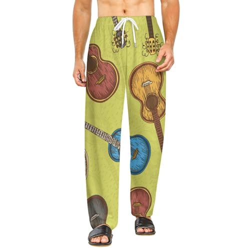 Pantalon de détente guitare avec poches fini les pyjamas inconfortables
