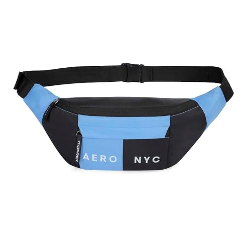 Aeropostale Carlin Unisex Polyster Crossbody Bags & Cases - Light Blue+Black