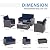JOIVI Patio Furniture Set, 4 Piece Outdoor Patio Conversation Set, All-Weather PE Rattan Wicker Sectional Patio Sofa Set with Tempered Glass Coffee Table for Family Gatherings, Navy Blue