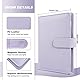 Budget Planner Budget Binder A6, Budgetplaner Geld Organizer mit Weiche Tasche, TAOPE Budget Binder Notizbuch A6 Cash Stuffing, 6 Löcher Budget Planner, Haushaltsbuch mit Geldfächer Reines Lila