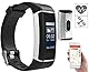 Newgen Medicals Fitness-GPS-Armband mit XL-Farb-Display & App für 6 Sportarten, IP67