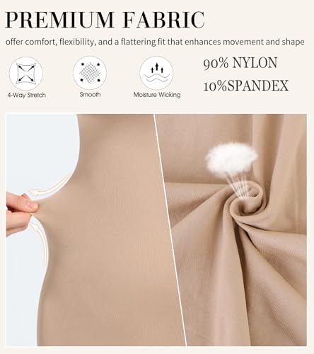 Slip Dress for Women Full Slip for Under Dresses Shapewear Tummy Control Long Slip with Back Slit4