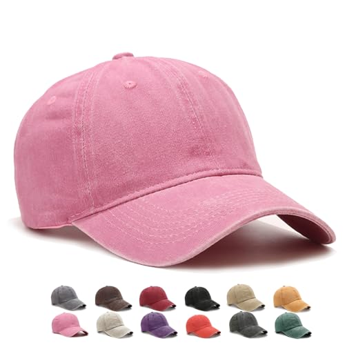 WENAUANG Retro Basecap Damen, Baseball Cap Im Washed-Distressed-Look, Kopfbedeckung Damen Sommer, sonnencap Damen, Geeignet für Outdoor-Sportarten, für Herren und Damen