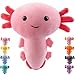 Peluche Axolotl, 7.8Inch/20cm(Longueur), Kawaii Axolotl Peluche Super Doux Mignon Animaux en Peluche Cadeau en Peluche pour Enfants Ami Garçons et Filles