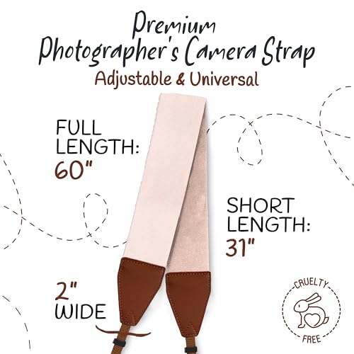 Art Tribute Camera Strap For Photographers Padded Universal Fit Neck Shoulder & Crossbody Strap Quick Release For DSLR/SLR/Mirrorless Canon Nikon Sony Olympus Compatible Great Gift for Photographers