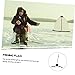 WHAMVOX Lightweight Tip-up Fishing Flag Tool Convenient and Portable Fishing Gear for Ice Enthusiasts Easy to Install and Remove Durable Design for Winter Activities