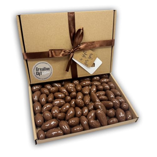 Milk Chocolate Brazils Sweets Gift Box Hamper For Any Occasion (Kraft Box Brown Ribbon)