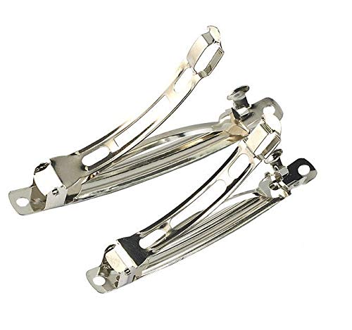 Barrette argenté à 3 feuilles MOA PARIS