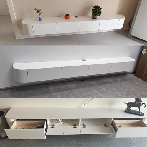 Console multimédia moderne gain de place pour écran géant - 7
