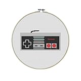 OG Gamer Premium Cross Stitch Kit - Everything Included - 10 Inch Hoop, Needle, DMC Thread, Fabric, and Easy-to-Follow Instructions