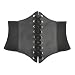 TopTie 7-Inch Wide Corset Waist Belt BLACK-LARGE