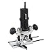 Price comparison product image Trend T4 1/4 Inch Variable Speed Workshop Router and Kitbox, Perfect for Hinge Cutting, Timber Profiling & Hand Carving, 850W 115v T4ELK, Black