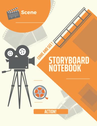 Storyboard Notebook: Professional Storyboard Sketchbook Pad with 9 16:9 Story Board Frames: 200+ Pages