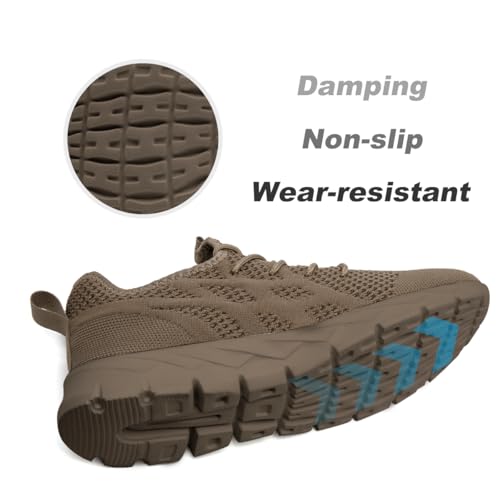 Image of DLWKIPV Mens Running Shoes Sneakers Non Slip Slip On Tennis Lightweight Athletic Cushioned Comfort for Walking Gym Fitness & Daily Training Leisure Sports