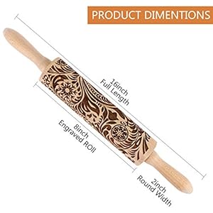 Embossedwoodenrollingpinforbakingevermarketdeepengravedembossingrollingpinwithchristmassnowflakeflowerdesignforbakingembossedcookiescutekitchendecordiytoolforkidsandadults  Urban Country Home Decor Embossed wooden rolling pin for bakingevermarket deep engraved embossing rolling pin with christmas snowflake flower design for baking embossed cookiescute kitchen decor diy tool for kids and adults  urban country home decor