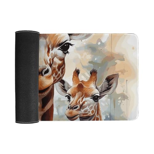 Tapete para Escritorio Grande Deer Giraffe, Antideslizante miniatura 3