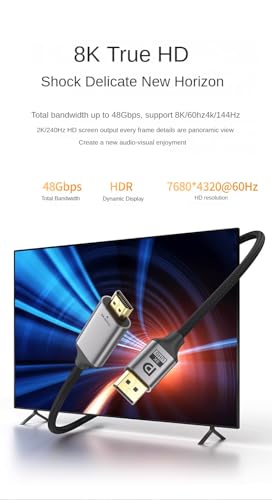 Cable DisplayPort a HDMI 8K ideal para transmitir desde consolas y decodificadores al proyector 2