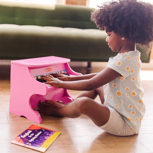 Melissa & Doug Learn-to-Play Pink Piano with 25 Keys and Color-Coded Songbook - image 2