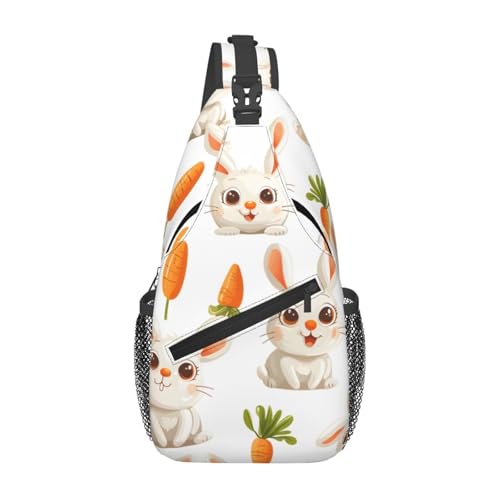Bolso Cruzado Cute Bunny Carrot para Mujeres y Hombres