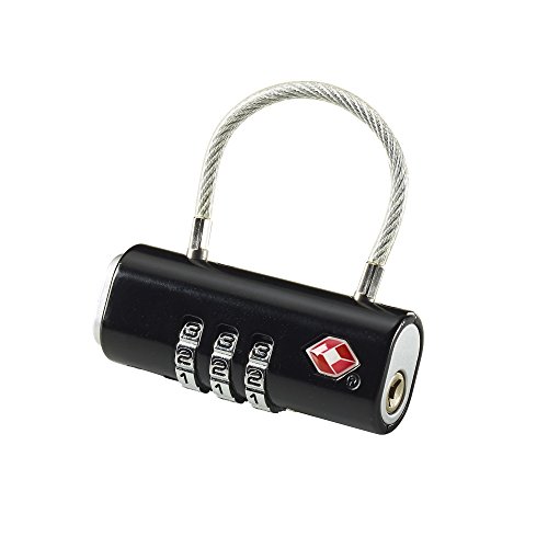 Lewis N. Clark Travelsentry Bar Lock, Black, One Size