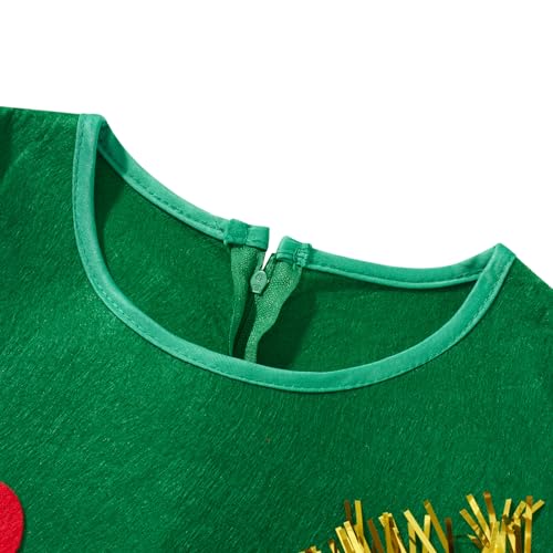 Disfraz Árbol de Navidad para Niñas 3-4 Años Verde miniatura 5