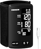 Upper Arm One-Piece Design Blood Pressure Monitor 9″ to 17″ Large with Digital Blood Pressure Cuff Portable for Home use (Built-in Lithium Battery) Rechargeable
