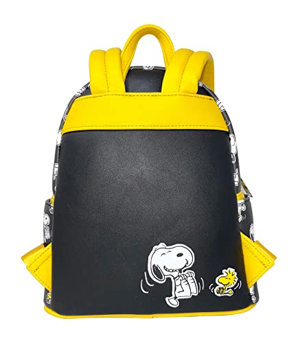 Loungefly Peanuts Snoopy and Charlie Brown Allover Print Womens Double Strap Shoulder Bag Purse3