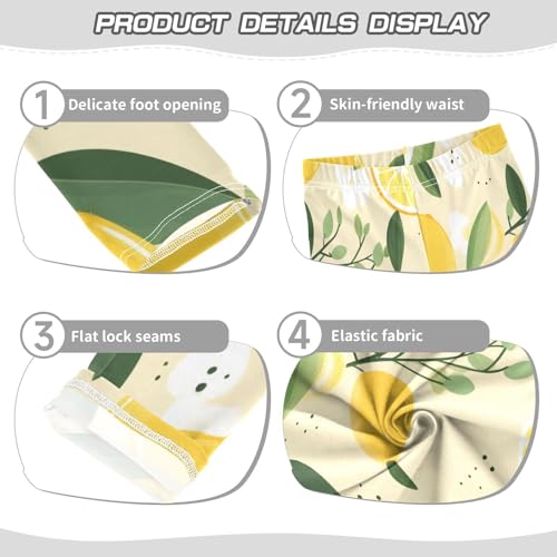Toddler Girls Leggings Printed Yoga Pants Leggings Lemon One for Kids3