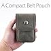 diodrio EDC Belt Pouch for Men Women, Small Utility Holster Pouch with Belt Loop for Hiking, Fishing, Camping, Snap Closure, Classic Waxed Canvas, Olive Small