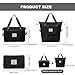 Large Capacity Folding Travel Bag, Lightweight Waterproof Luggage Bag, Expandable Travel Duffel Bag, Dry Wet Separated Gym Tote Bag, Weekender Overnight Bag for Women and Man (Black)
