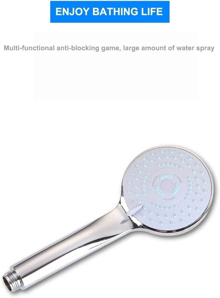 Soffione doccia, soffione doccia portatile ad alta pressione 3 funzioni Massaggio Spa Soffione doccia staccabile a mano Finitura cromata